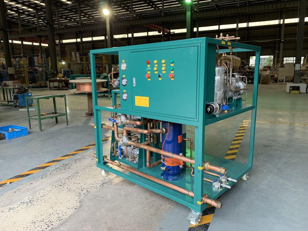 R123 R245fa R1233zd Oil Free Compressor Refrigerant Charge Station For Hvac Refrigerant Charging Equipment