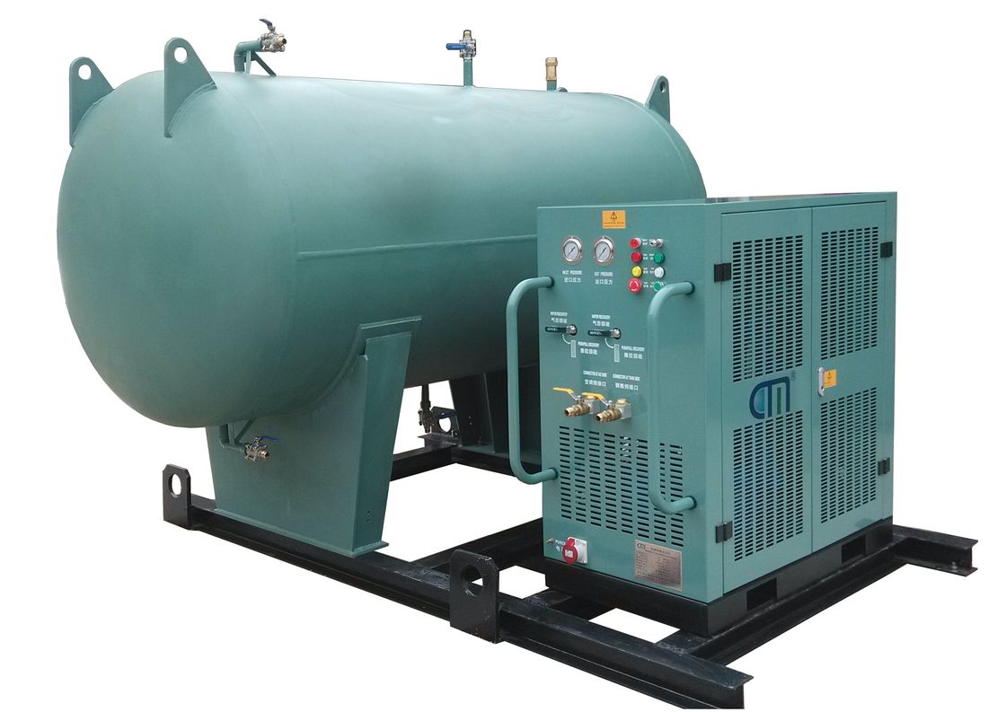 Freon Recovery Machine Value With Refrigerant Liquid Receiver Tank Refrigerant Charging Station