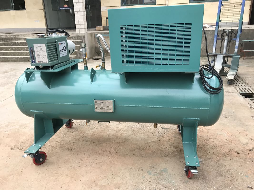 Freon Recovery Machine Value With Refrigerant Liquid Receiver Tank Refrigerant Charging Station