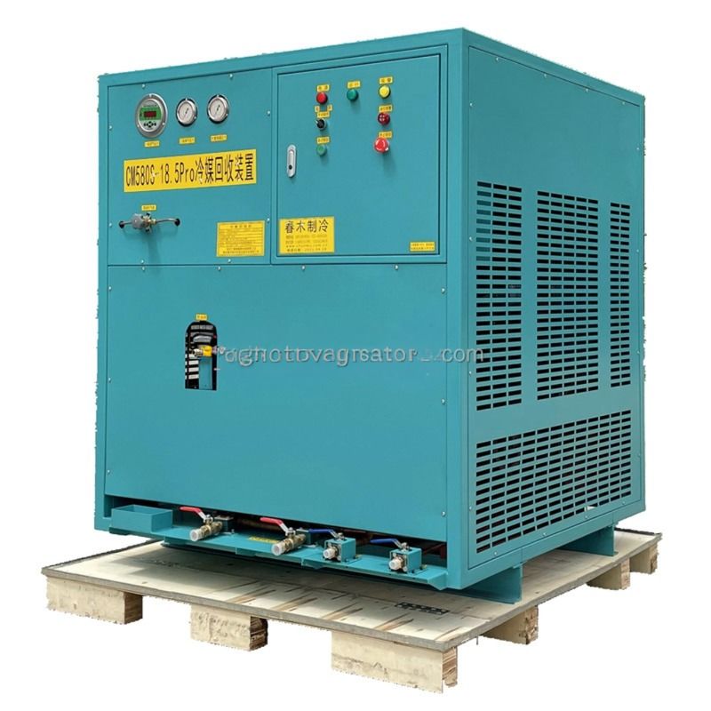 15hp Oil Free Ac Disassembly Line Refrigerant Recovery Machine Refrigerator Recycling Charging Machine