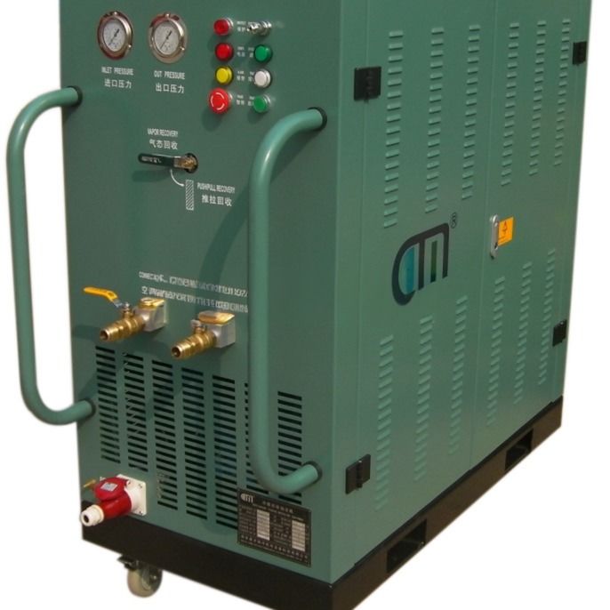 R134a R22 Fast Speed Recovery Pump 5hp Oil Less Refrigerant Charging Station Refrigerant Residual Gas Recovery Machine