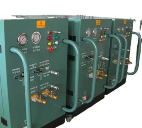 CFC HCFC HFC Freon Recovery Machine 5hp Oil Less  Refrigerant Recovery Charging Machine Ac Recharge Machine R134a R22
