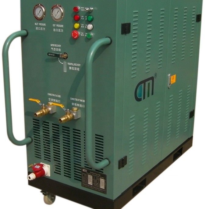 CFC HCFC HFC Freon Recovery Machine 5hp Oil Less  Refrigerant Recovery Charging Machine Ac Recharge Machine R134a R22