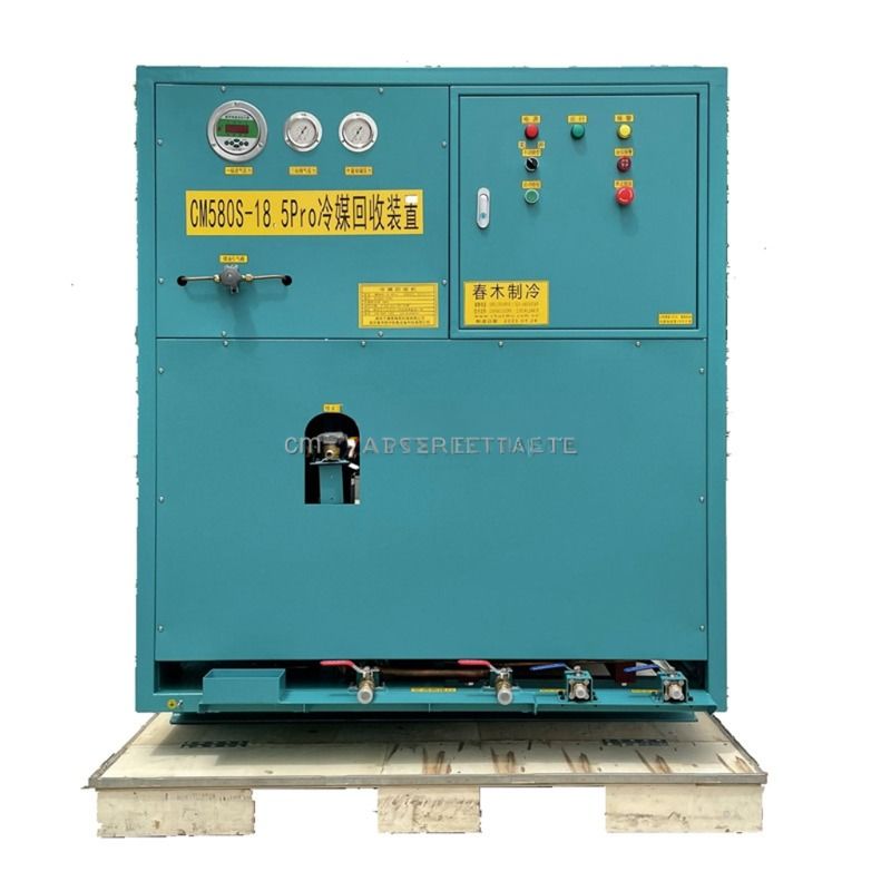 R134a R22 15hp Air Conditioner Refrigerant Freon Recovery Charging Ac Recharge Machine Disassembly Line Recovery Unit