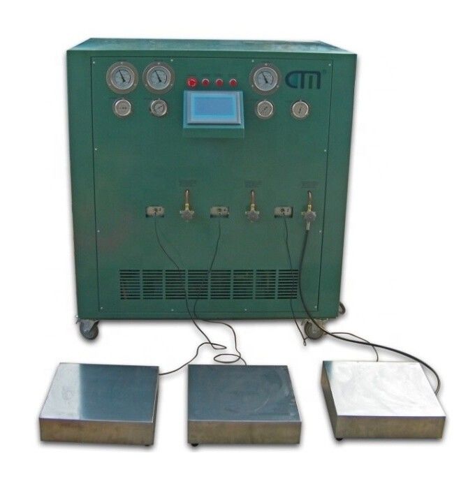 R134a R404a Freon Recovery Filling Machine Oil Less Split Charging Machine R22 Recovery Recharge Machine