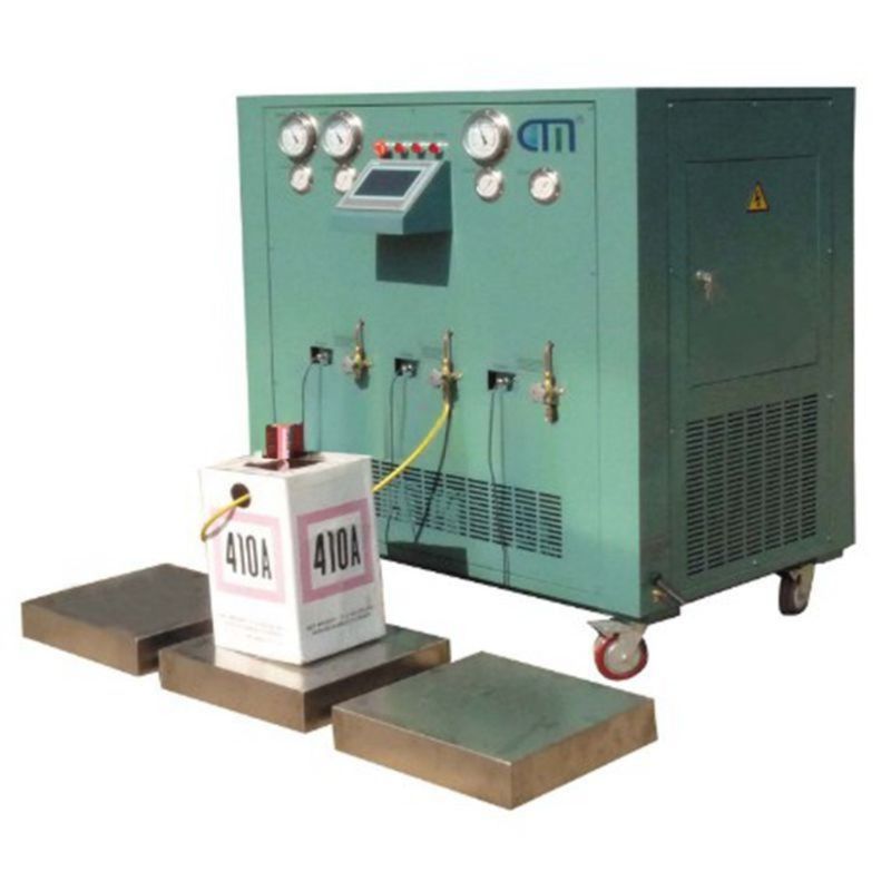 R134a R404a Freon Recovery Filling Machine Oil Less Split Charging Machine R22 Recovery Recharge Machine