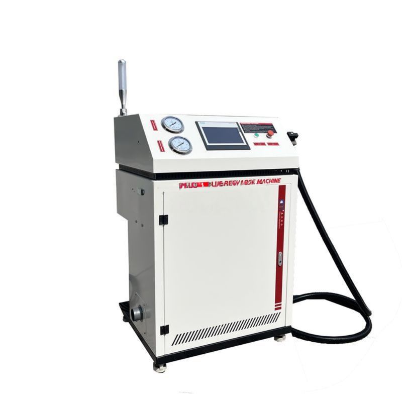 Dual Filling Head Fully Automatic Refrigerant Recovery Charging Machine R134a R407c Freon Recovery Ac Recharge Machine