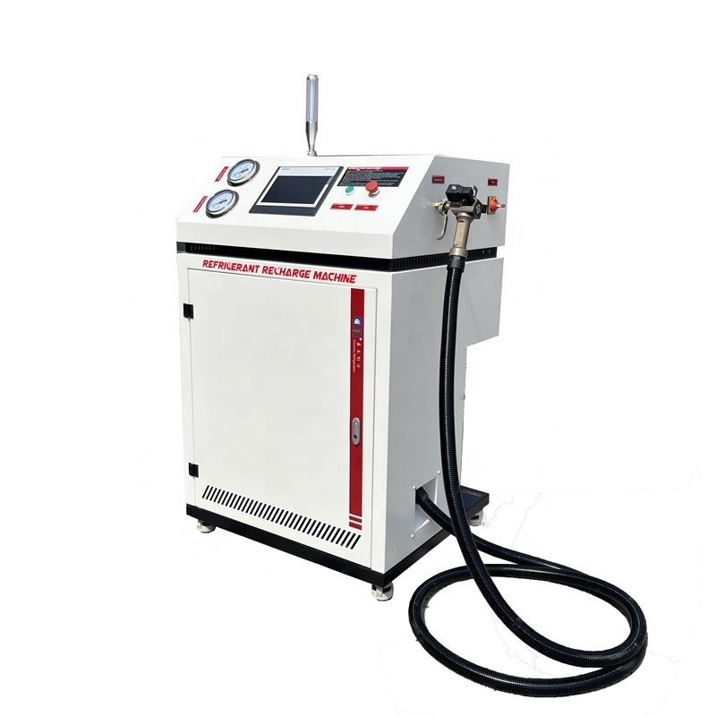Single Filling System Automatic Refrigerant Recovery Ac Recharge Machine R32 Flammable Freon Recovery Gas Charging Machine