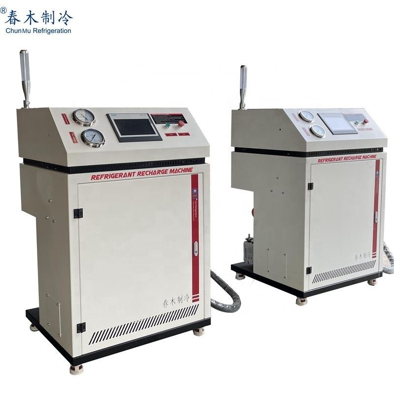Single Filling System Automatic Refrigerant Recovery Ac Recharge Machine R32 Flammable Freon Recovery Gas Charging Machine
