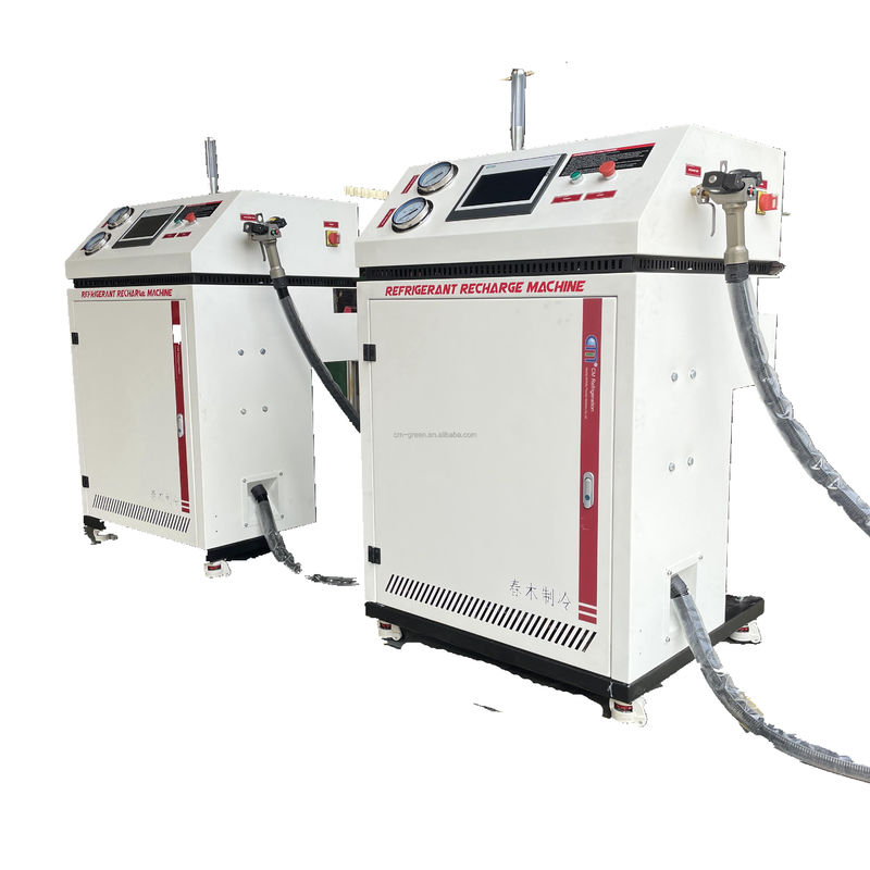 Single Filling System Automatic Refrigerant Recovery Ac Recharge Machine R32 Flammable Freon Recovery Gas Charging Machine