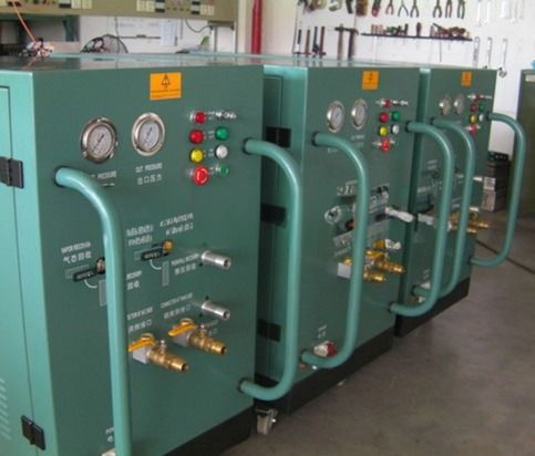 R134a R22 refrigerant gas recovery pump air conditioning charging equipment 7HP R410a ac gas charging mac