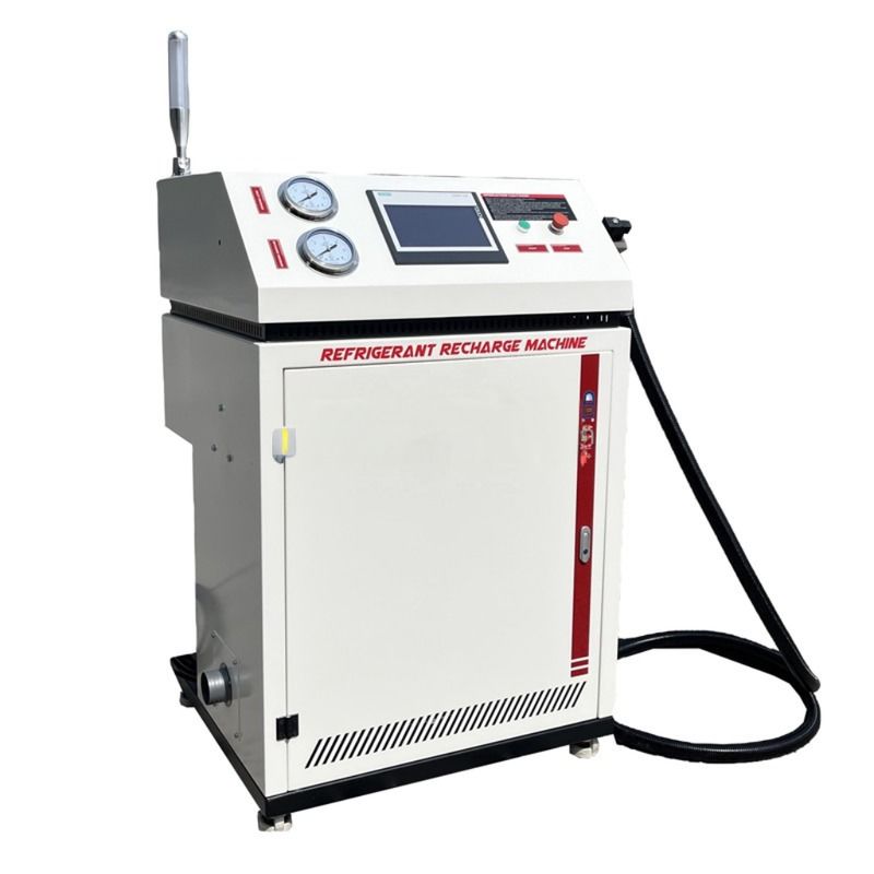 Fully Automatic R32 R290 Refrigerant Charging Equipment Air Conditioning Recovery Pump Ac Recovery Gas Charging Machine