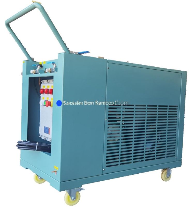 R600a Refrigerant Recovery System Air Conditioner Ac Recharge Machine Explosion Proof 4HP Recovery Charging Machine