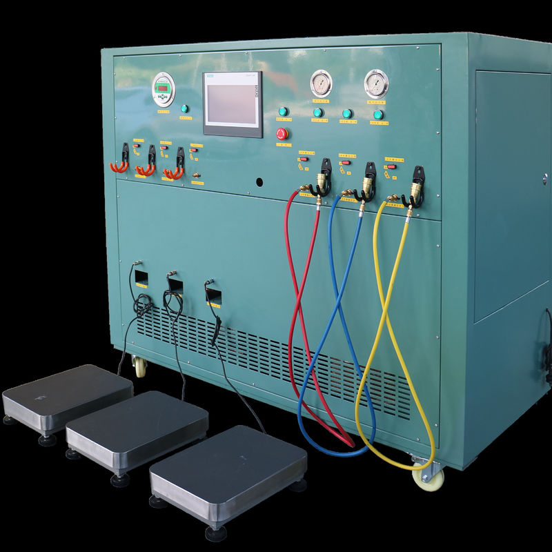 R404A R410a refrigerant split charging machine cylinder oil less filling machine