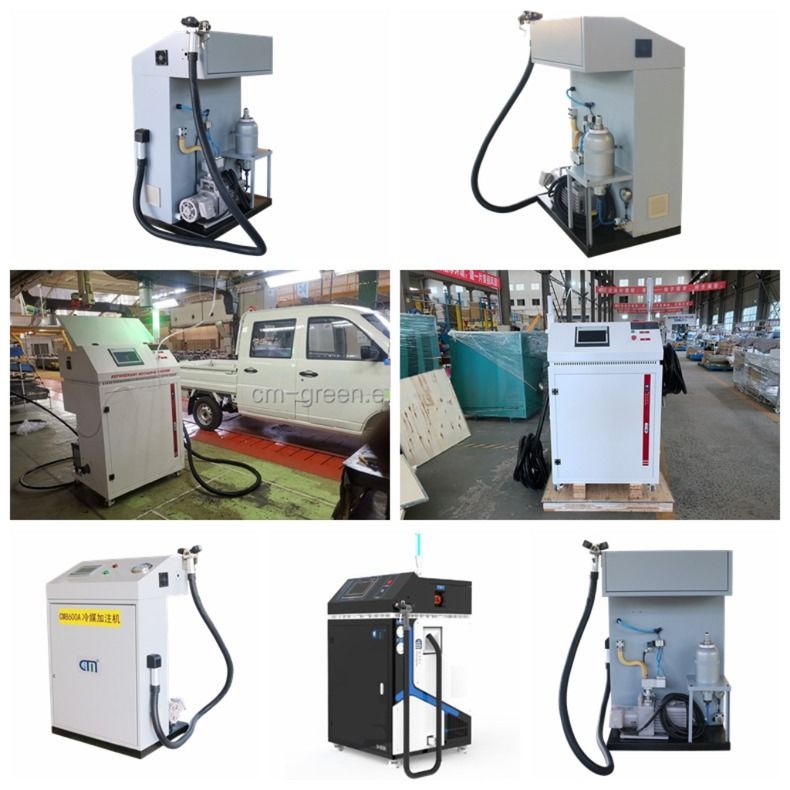Dual System Refrigerant Ac Recharge Machine Ac Vapor Recovery System Fully Automatic R134a R22 Charging Machine