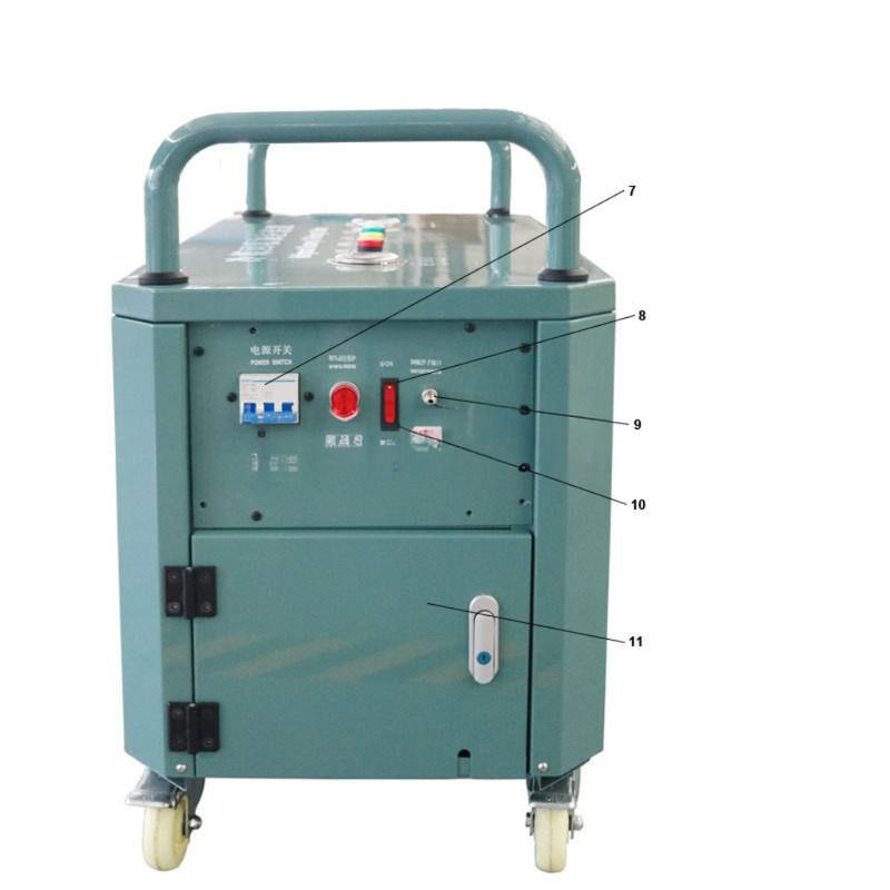 CFC HCFC R134a Freon Recovery Machine Air Conditioning 2HP Oil Less A/C Gas Recovery Charging Machine