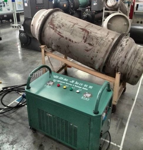 CFC HCFC R134a Freon Recovery Machine Air Conditioning 2HP Oil Less A/C Gas Recovery Charging Machine