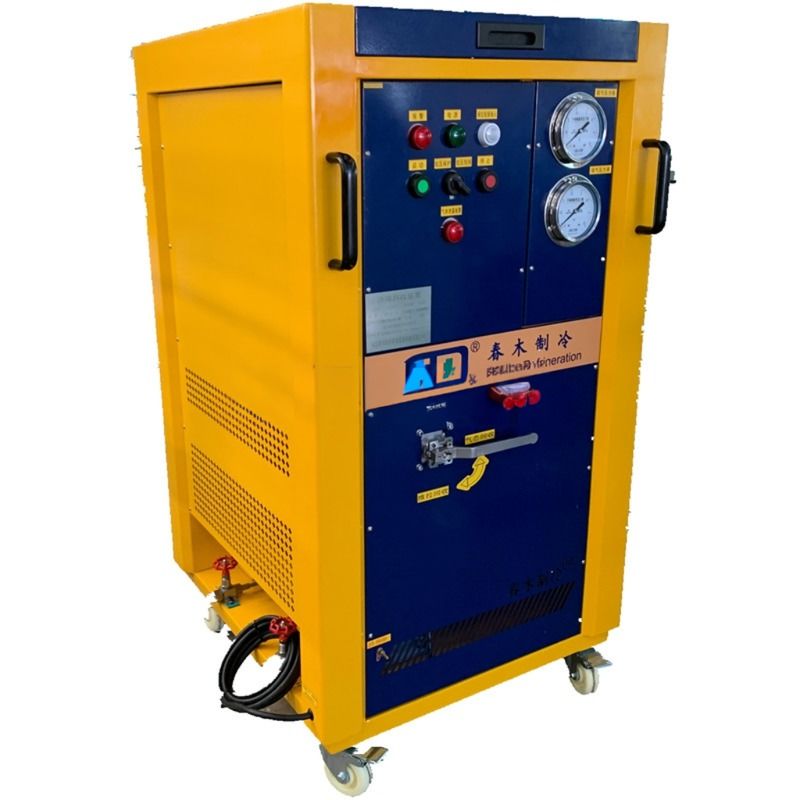 4HP R32 R290 Explosion Proof Refrigerant Recovery Unit ISO Tank Recovery Machine Ac Gas Recovery Charging Station