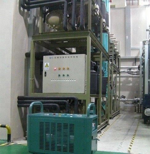 2HP Refrigerant Recovery Ac Gas Charging Machine Oil Less R407c R134a Vapor Recycling Recovery Machine