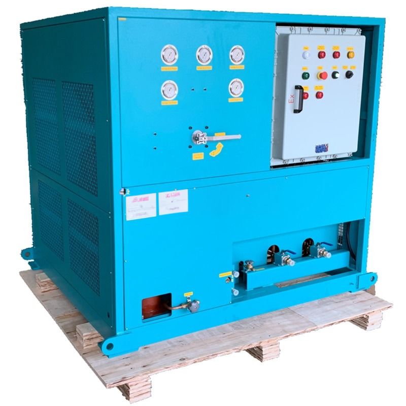 R134a R32 explosion proof refrigerant recovery pump 25HP ISO tank recovery unit oil less recovery machine
