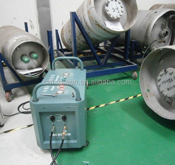 HVAC chiller service refrigerant recovery pump ac recovery unit 2HP full oil less R134a R22 recovery machine