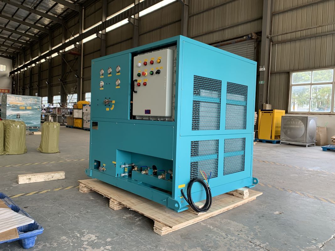 25HP R134a R410A R32 refrigerant tank gas recovery unit oil less ISO tank recovery charging machine