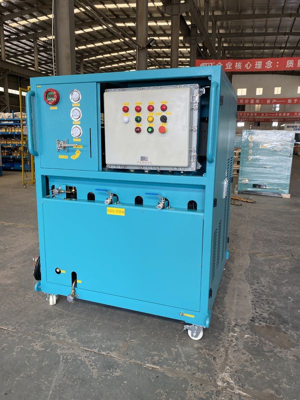 air conditioner refrigerant recover pump ac gas recovery charging machine 10HP full oil less vapor recovery machine