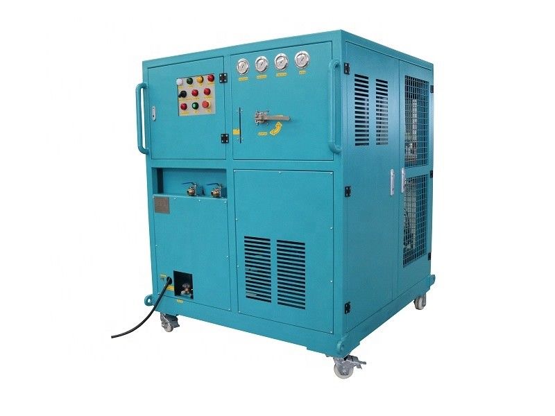 R410a R22 large full oil less refrigerant recovery machine 10HP a/c gas charging machine