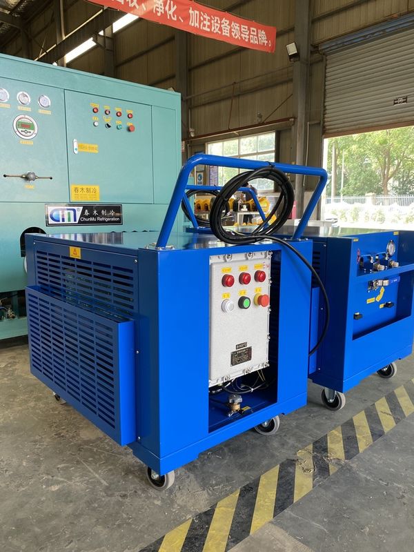 R32 R290 refrigerant recovery machine 3HP flammable refrigerant gas recovery unit explosion proof recvoery pump
