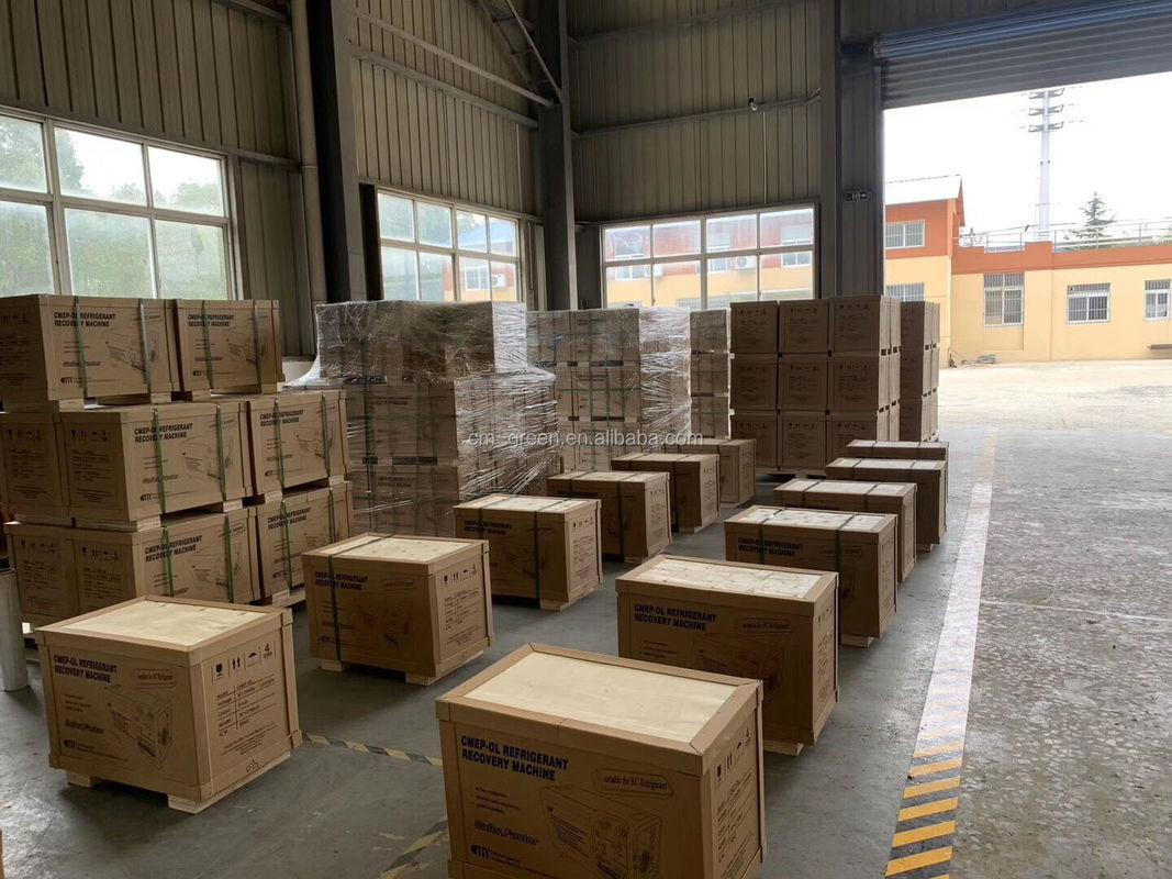 CMEP-OL factory price ATEX refrigerant recovery machine R32 R600a hydrocarbon refrigerant recovery charging station