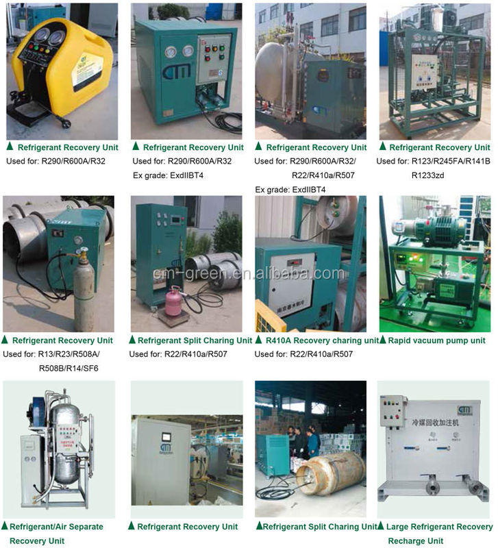 three stages R404a refrigerant filling machine freon split charging station multiple stations recovery charging machine