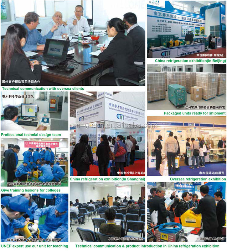 three stages R404a refrigerant filling machine freon split charging station multiple stations recovery charging machine