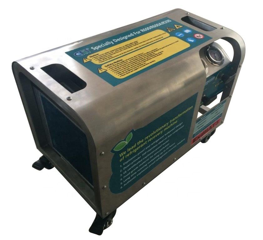ATEX R290 R32 refrigerant recovery pump explosion proof recovery machine ac charging recovery unit