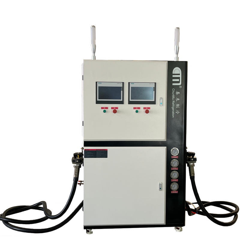 Fully Automatic Flammable Hydrocarbon Refrigerant Recovery Charging Machine AC Recovery Pump Recharge Machine