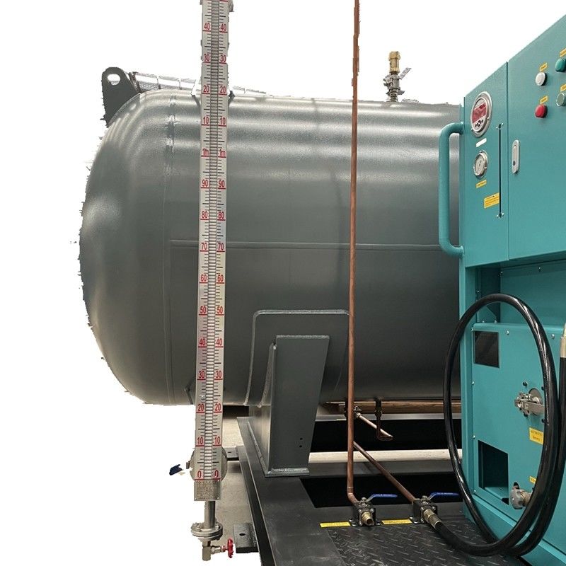 10HP oil less refrigerant storage recovery pump 2000L storage tank recovery charging machine ac recharge machine