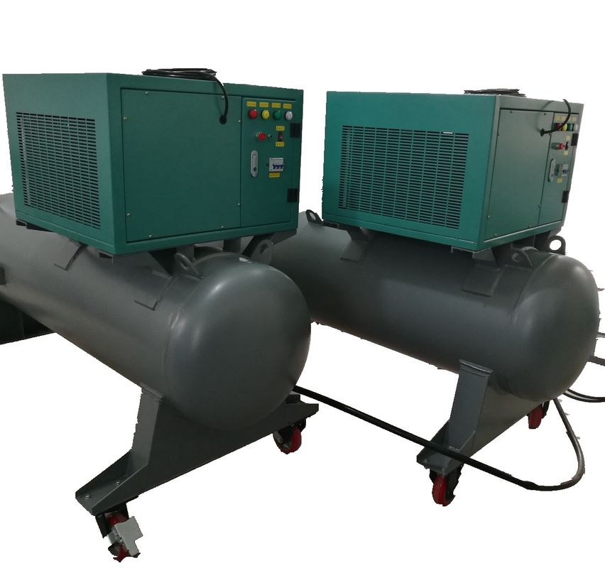 2HP oil less refrigerant storage tank recovery machine R134a recovery pump chiller ac recharge gas charging machine