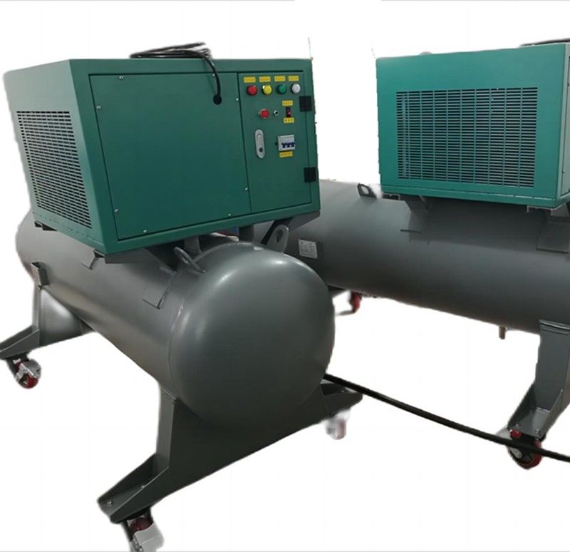 2HP oil less refrigerant storage tank recovery machine R134a recovery pump chiller ac recharge gas charging machine