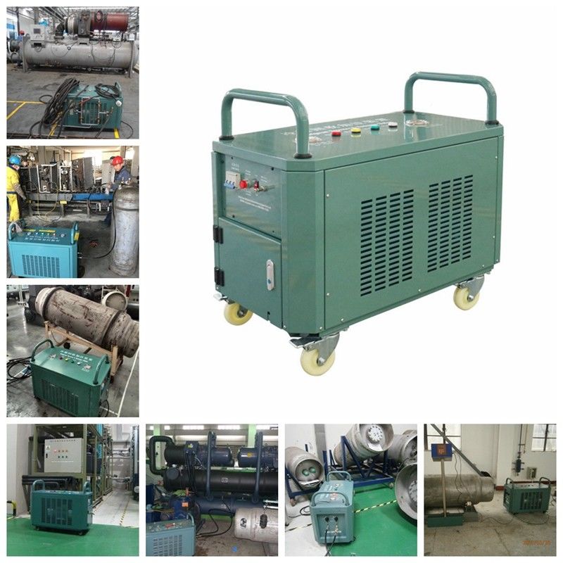 2HP Refrigerant Recovery Machine R134a A/C Recovery System Ac Gas Recovery Charging Machine For Screw Units