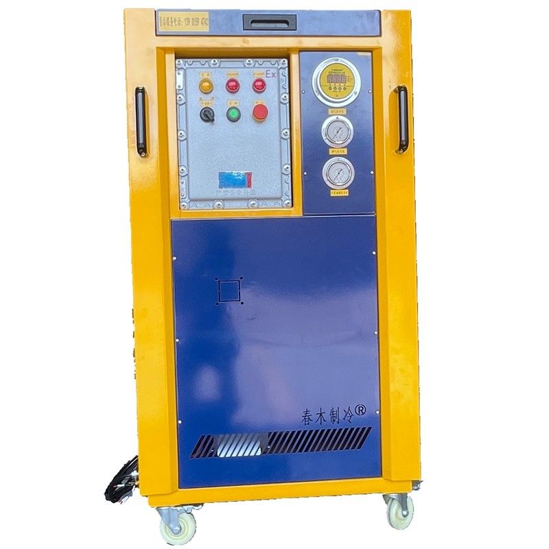 Flammable R290 R600a Refrigerant Recovery System 4HP Explosion Proof Recovery Machine Ac Charging Machine