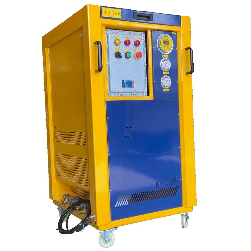 Flammable R290 R600a Refrigerant Recovery System 4HP Explosion Proof Recovery Machine Ac Charging Machine