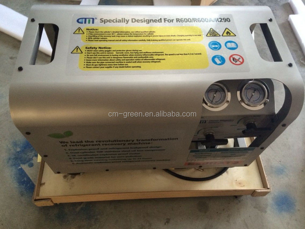 Explosion Proof Refrigerant Recycling Recovery Pump R32 R290 Recovery Charging Machine
