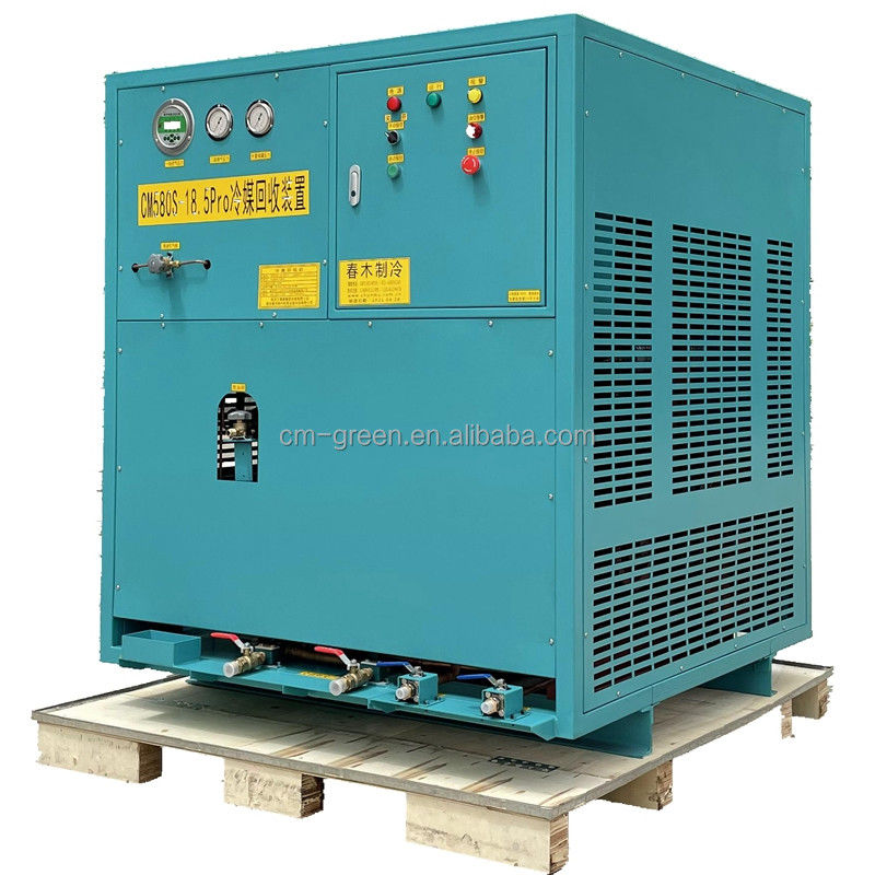 large power 25HP refrigerant recovery unit disassembly line recovery machine old air conditioner ac recycling machine