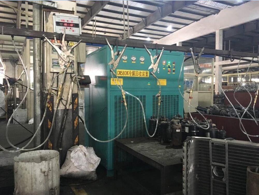 large power 25HP refrigerant recovery unit disassembly line recovery machine old air conditioner ac recycling machine