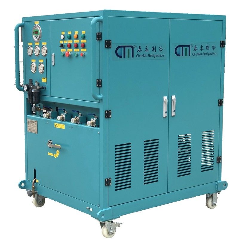 10HP explosion proof refrigerant gas recovery unit a/c gas recharge charging machine ATEX refrigerant recovery machine