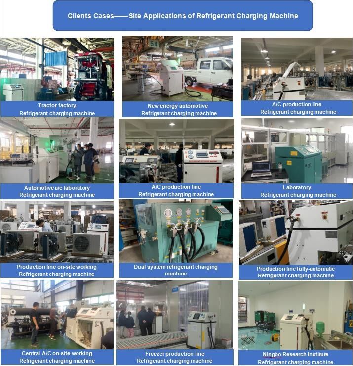R134 R410 R32 R600 Refrigerant filling machine CM20A with vacuum function refrigerant filling system