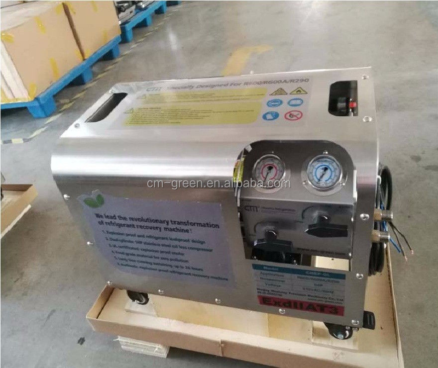 Flammable R32 R290 Hydrocarbon Refrigerant Recovery Unit A/C Recovery Machine Gas Charging Station