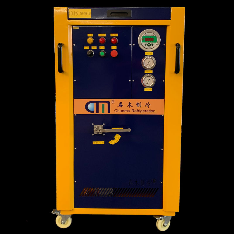 Air Conditioning 4HP Freon Recovery Machine Explosion Proof R290 R600a Ac Refrigerant Charging Recharge Machine