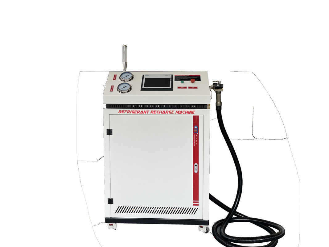 Single Filling System Refrigerant Recovery Recharge Machine Fully Automatic Ac Freon Recovery Gas Charging Machine