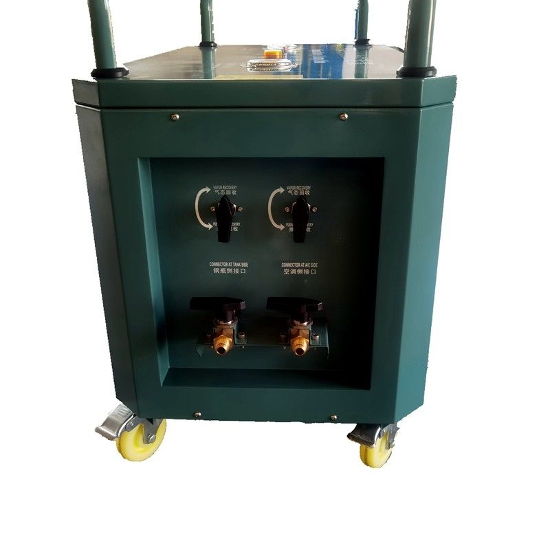 R134a R410a chiller refrigerant vapor recovery charging machine 2HP recovery pump HVAC service recharge machine
