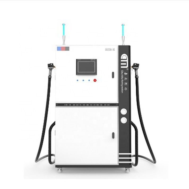 Automatic Dual Filling System Refrigerant Ac Recharge Machine Chiller Recovery Pump R134a R22 Recovery Charging Machine